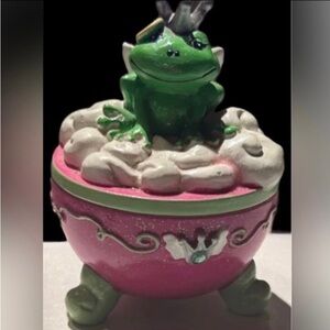 Angel Frog Trinket Jewlery Box